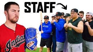 MLB Pitcher vs. 14 Random People