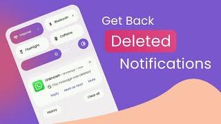 How to view cleared Notifications on Android | Notification History | See dismissed Notifications