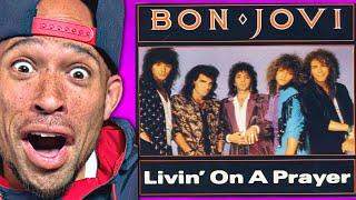 Bon Jovi - Livin' On A Prayer REACTION! He's rocking cowboy boots haha