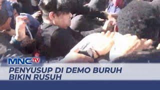 Aksi Saling Pukul Penyusup Warnai Demo Hari Buruh di Makassar