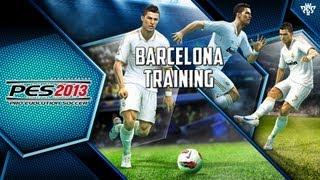 treinando com o barcelona pes 2013