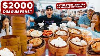 $2000 DIM SUM CHALLENGE at the Legendary Lin Heung Lau 蓮香樓! | Best Push Cart Dim Sum in Hong Kong!?