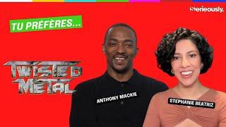 ️TWISTED METAL : Anthony Mackie et Stephanie Beatriz jouent à "Tu préfères"