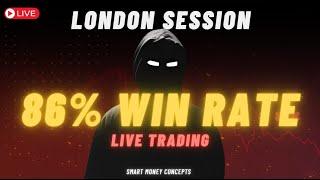 86.5% WINRATE SMC LIVE FOREX TRADING: UE Claims + BOJ Rates GOLD, GBPJPY - LONDON Session | 19/9