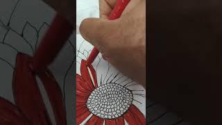 colouring flower