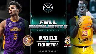 Hapoel Holon v Filou Oostende | Full Game Highlights | #BasketballCL 2023-24