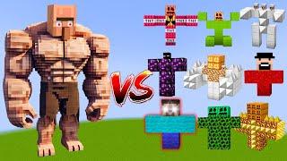 ALPHA TITAN VILLAGER vs All Minecraft Bosses - Minecraft Mob Battle