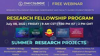 OmicsLogic Research Fellowship Webinar (For Graduates, Post Graduates & Researchers)