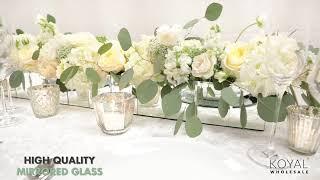 Koyal Wholesale Mirror Vase Centerpieces