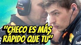 VERSTAPPEN DESESPERADO PORQUE CHECO PÉREZ ES MÁS RÁPIDO