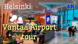 Exploring Helsinki Vantaa Airport (HEL): A virtual walking tour - 4K #vantaa #helsinkiairport