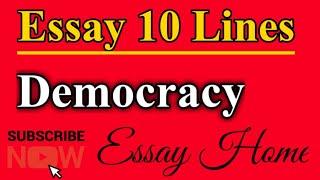 write an essay on Democracy ten lines essay #Essay Democracy beat essay | Essay Home | video