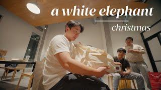 a white elephant christmas in Seattle 