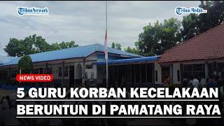 5 Guru Jadi Korban Kecelakaan Beruntun, SMK Negeri 1 Siantar Kibarkan Bendera Setengah Tiang