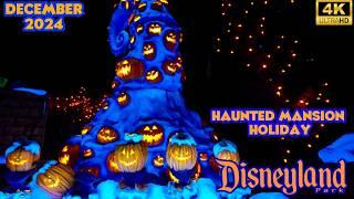 Haunted Mansion Holiday Disneyland Nightmare before Christmas 2024 [4K POV]