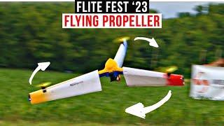 Cyclone Drone TriMode VTOL Tricopter by Nick Rehm - Most Interesting Aircraft at Flite Fest 2023