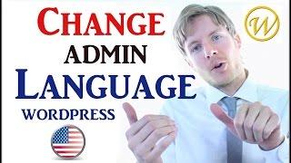 WordPress - Change Admin Language