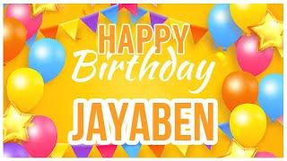  Happy Birthday Jayaben!  It's Your Special Day 