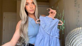 ASMR| Showing You My Baby's Summer Clothes (Fabric Sounds, Relaxing Whispers, Tracing)