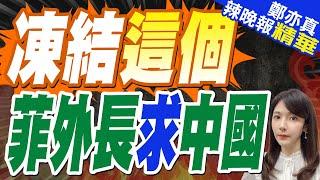 中國投資進入速凍模式 菲律賓外長放軟"提請求"｜凍結這個 菲外長求中國｜蔡正元.帥化民.謝寒冰深度剖析【鄭亦真辣晚報】精華版 @中天新聞CtiNews