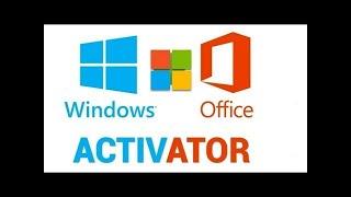 windows activator (lifetime activation) along with MS office activation for all windows XP,7,8,10