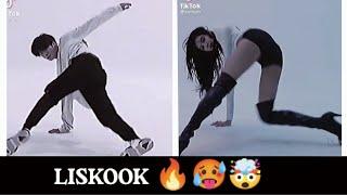 LISKOOK|| Both are freaking Hot️|| #jungkook #lisa #liskook #lizkook #bangpink #hotedit #shorts