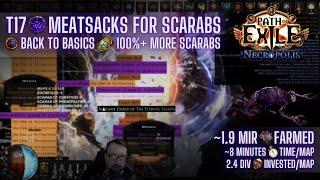 [PoE 3.24] 100 MAPS - Meatsacks Scarab Farming in T17s - Prep & Results (60-90 div+ per hour)