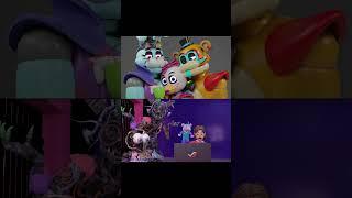 Animatronics react to FNAF ship (FNAF RUIN ver.) #shorts #fnafsb #glamrockchica #roxywolf