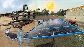 Manufacturing processes of solar panels trolley making by local workshop