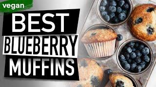 BEST and EASIEST Vegan Blueberry Muffins Recipe - Dessert