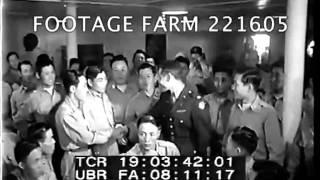 John Pope Arriving San Francisco w/ Korean Troops 221605-03 | Footage Farm