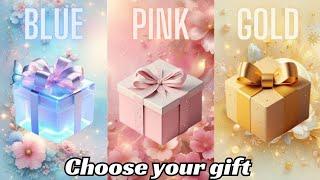 Choose your gift || 3 gift box challenge|| Blue, Pink & Gold || 2 good and one bad #pinkvsblue