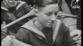 DEFENCE: Navy trains recruits for sea service, chosen men to be Fleet Air arm gunners (1939)