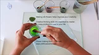 How to make Pear Blossom ​silk flowers video tutorial