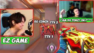 When Twitch Streamers (& Bonus EG's Coach) meet SEN TenZ on enemy team...