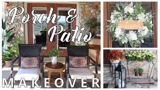 Summer Porch / Patio Makeover | Outdoor Decorating Ideas | Thrift Flip, Amazon CLEARANCE & more!