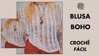 BOHO BLOUSE - THE MOST ECONOMICAL CROCHET BLOUSE YOU WILL EVER MAKE