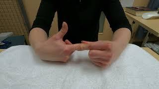 Hand injury exercise 8: Passive full finger bending and straightening (flexion and extension)