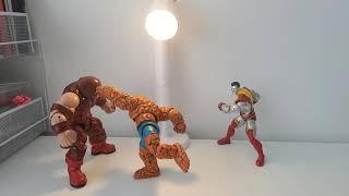 Thing, Colossus, & She-Hulk vs Juggernaut Stop Motion