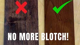 How to Apply Blotch-Free Dark Stain