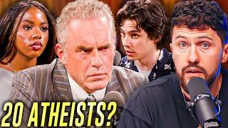 Jordan Peterson Pressed by 20 Atheists on Existence of God