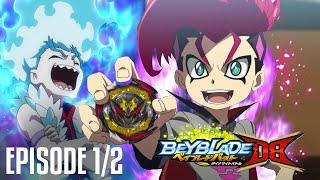 BEYBLADE BURST DB Dynamite Battle EPISODE 1 & 2 BELL DAIKOKUTEN DYNAMITE BELIAL REVIEW