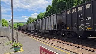 Norfolk Southern #4771 leads a coal train at Lewistown, PA (05/25/2025)