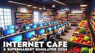 AKU BISA BUAT WARNET SKALIGUS INDOMARET DI SIMULATOR INI! Internet Cafe & Supermarket Simulator 2024