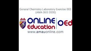 Macaraya, Hisham D. - General Chemistry Laboratory Exercise 003 (AMA OED 2020)