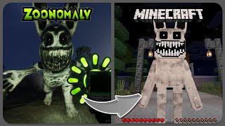 Zoonomaly Game vs Minecraft | Zoonomaly Horror Game | Zookeeper, Monster Fox, Smile Cat...!