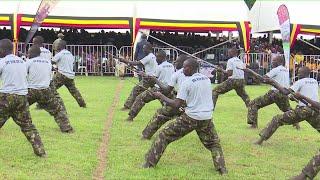 SFC Army showcases fighting skills as Gen. Museveni watches on Heroes day