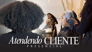 Relaxando um cabelo crespo com minha técnica | Vlog | Relaxamento capilar