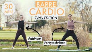 BARRE CARDIO TWIN WORKOUT 30  Anfänger: links, Fortgeschrittene: rechts | No Equipment