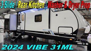 3 Slide Rear Kitchen Couples Trailer 2024 VIBE 31ML by Forestriver at Couchs RV Nation a RV Review